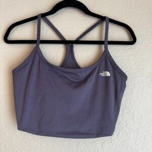 The North Face Purple Cropped Athletic Tank – Built-In Support, Size M